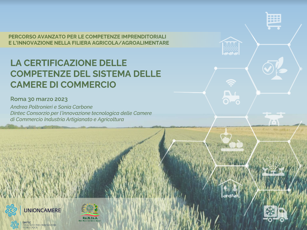 Certificazione competenze filiera agricola