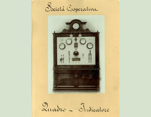 Quadro di controllo della centrale di Saumont (1911)