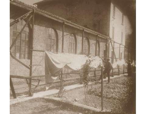 "Ciodera" : stenditoio ad asciugare le pezze di tessuto (Vertova anni '40 circa)