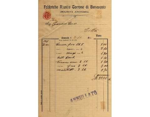 Fattura del 1910