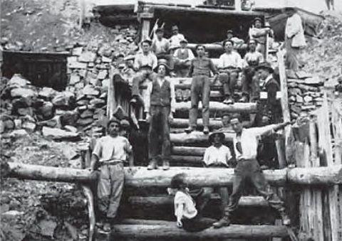 Uno dei primi cantieri del Consorzio, 1913 