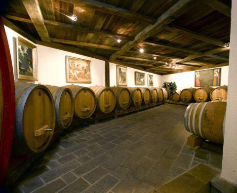 La cantina storica dell'Eberlehof 