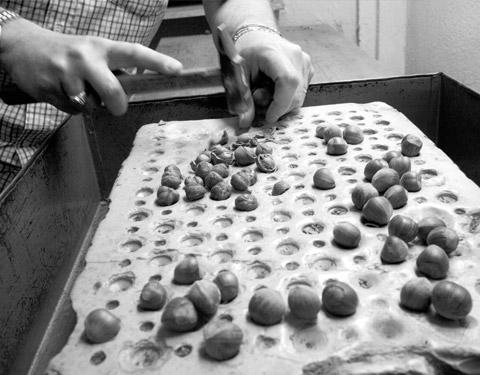 Lavorazione delle nocciole