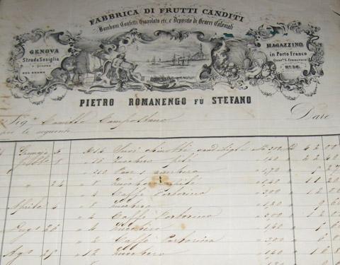 Fattura del 1864