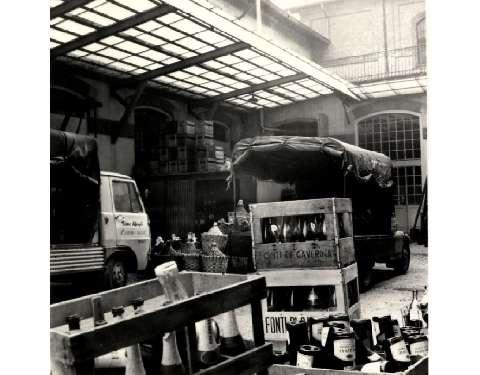 Magazzino di via Volta all'inizio degli anni '60