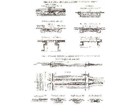 Disegni tecnici della fine dell'Ottocento