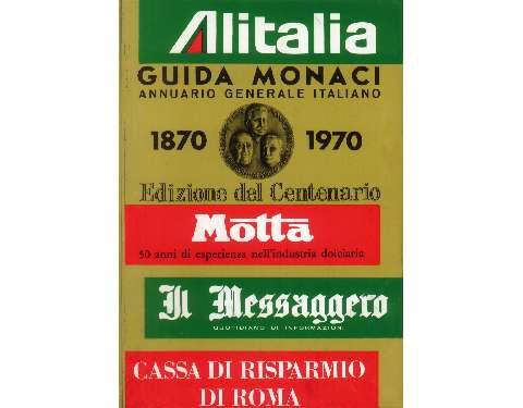 La copertina dell’Annuario Generale Italiano nell’edizione del Centenario. 1970  