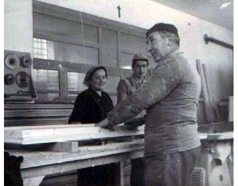 Erminio Tamanini insieme ai genitori Giuseppina e Giovanni, inizio anni ’60