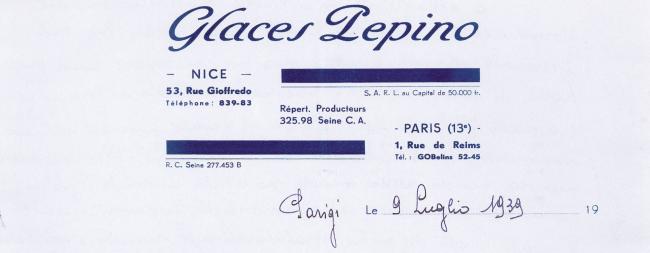 Carta intestata, 1939