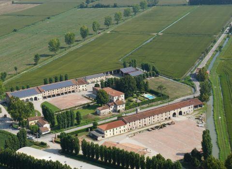 Veduta aerea dell'azienda agricola