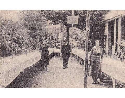 Foto del giardino del ristorante nazionale di Bagnaia(1924)