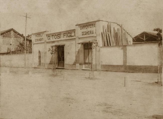 La segheria nei primi anni del Novecento