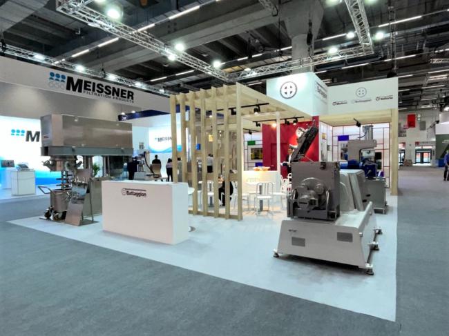Lo stand espositivo alla ACHEMA di Francoforte, 2022