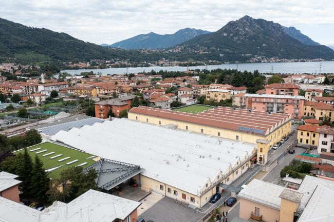 Veduta aerea dello stabilimento, oggi