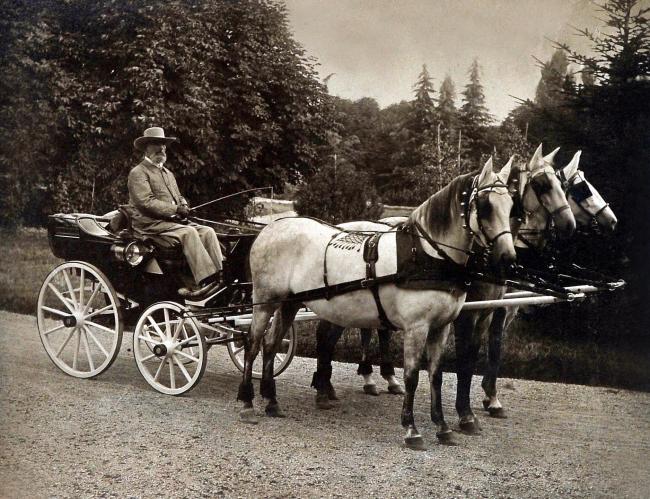 Il barone Raimondo Franchetti, anni Ottanta dell'Ottocento