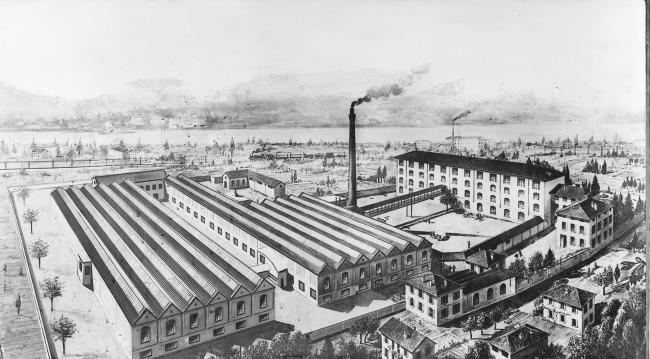 Lo stabilimento nel 1885 