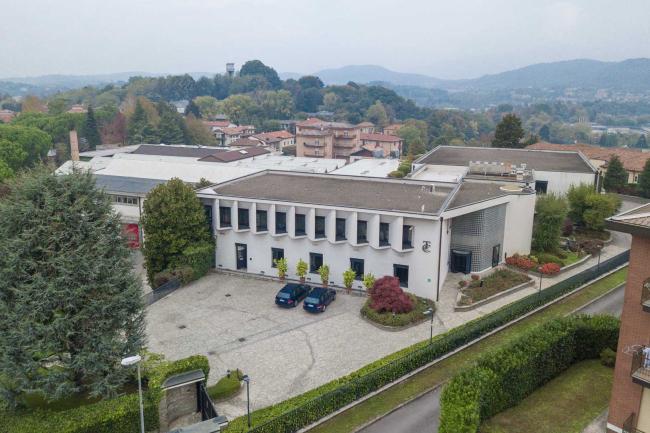 Veduta aerea dello stabilimento di Grandate, anni Duemila
