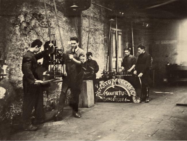 Il reparto meccanico, anni Venti del Novecento