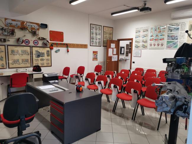 L'interno dell'Autoscuola, oggi