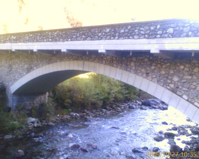 Ponte con marciapiede a sbalzo strada provinciale Cassiglio, 2005