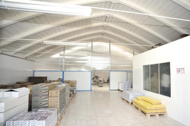 Particolare dell'interno dello stabilimento, oggi