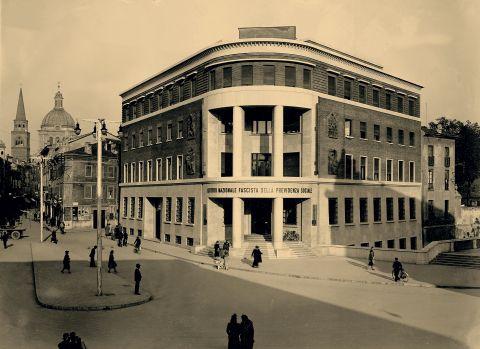 Costruzione del Palazzo dell'Istituto Nazionale Fascista della Previdenza Sociale, 1936