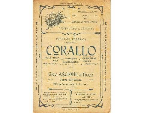 Giovanni Ascione & Figlio, catalogo semestrale, 1905