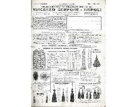 Catalogo Vincenzo Serpone dei primi del Novecento