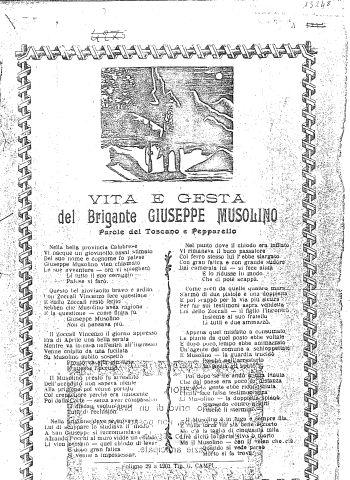Il più antico documento ad oggi rinvenuto stampato dalla Campi, 1901