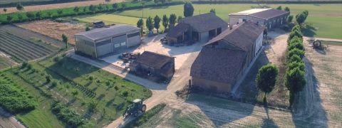 Veduta dall'alto della cascina