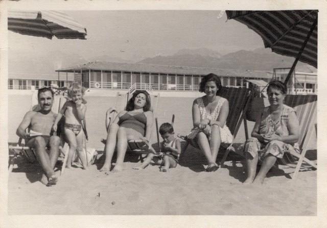 Lo stabilimento balneare negli anni Sessanta....