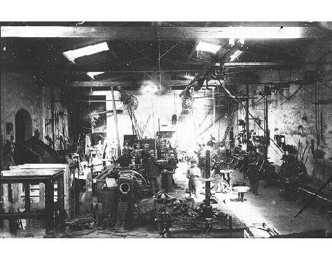 L'officina ai primi del '900