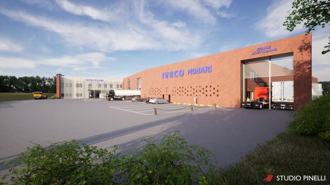 Rendering della nuova sede di Fiorano Modenese 