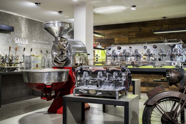 Particolare dell'interno del Museo del caffè oggi