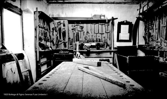L'interno della bottega, 1920