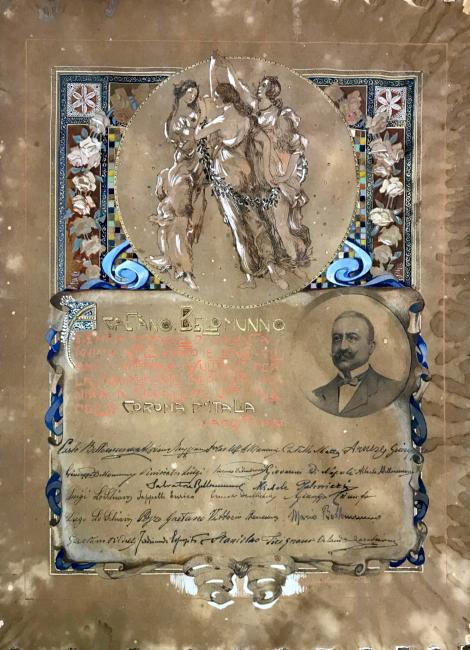 La nomina di Gaetano Bellomunno a Cavaliere della Corona d'Italia, 1921 