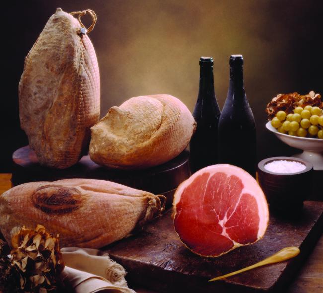 La culaccia, (culatello con cotenna) prodotto ideato e realizzato da Riccardo Rossi