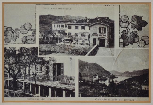 Alcuni particolari in una cartolina, 1930 ca.