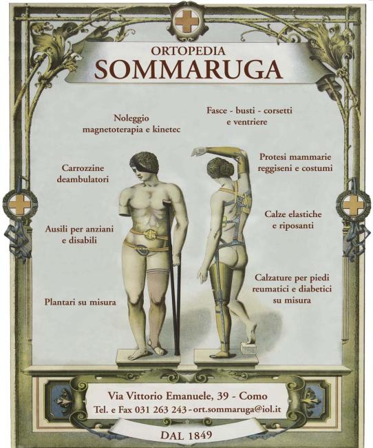 Attuale immagine pubblicitaria ispirata a quella realizzata nei primi anni del Novecento