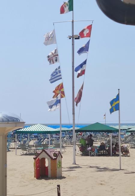 Uno scorcio dello stabilimento balneare, oggi
