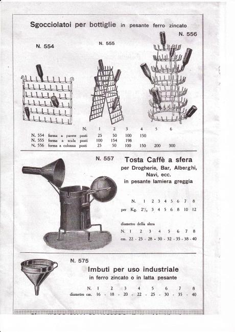Una pagina di un catalogo (1918-1926)