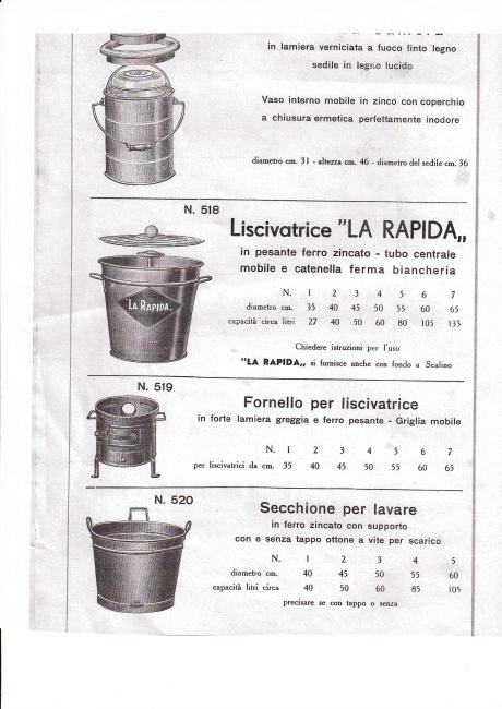 Una pagina di un catalogo (1918-1926)