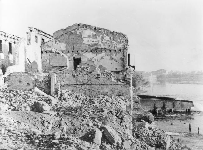 Ruderi della riseria 1944