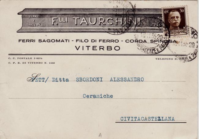 Cartolina con marchio 1935