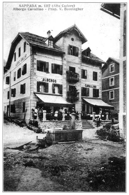 Una foto storica dell'albergo