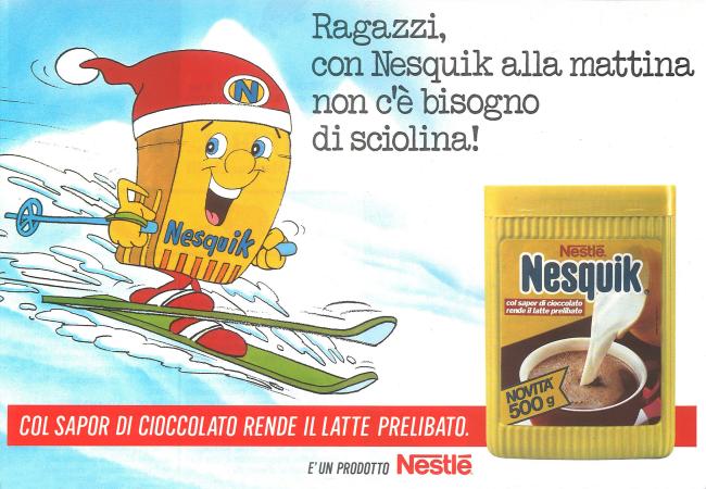 Pubblicità Nesquik, anni Ottanta