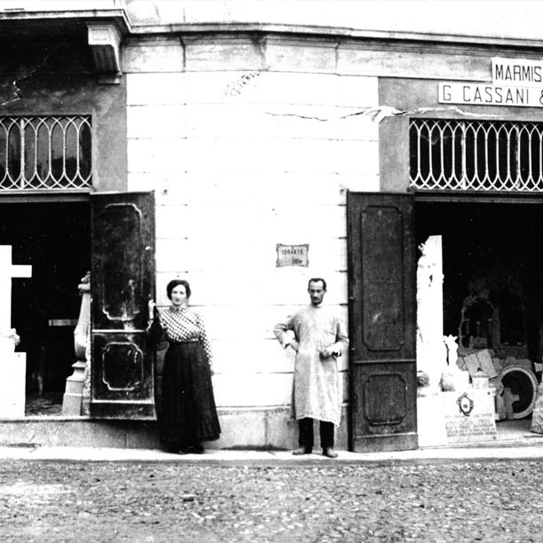 Giovanni Cassani con la moglie (1912)