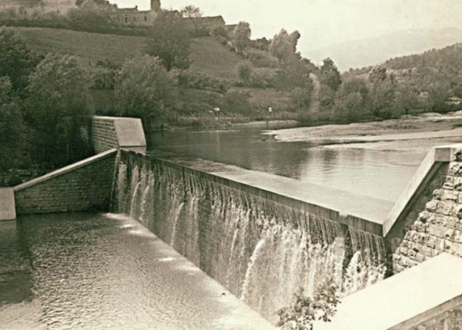 Realizzazione briglia sul torrente Nure