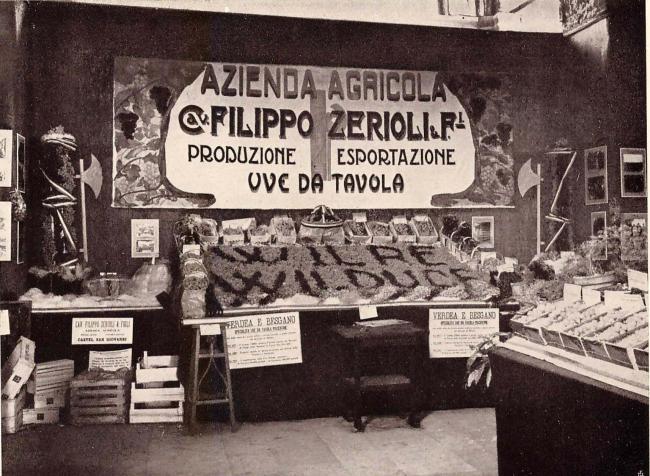 Particolare della Mostra uva da tavola ragionale (1930)