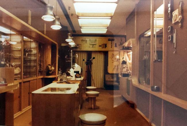 L'interno del locale nel 1969